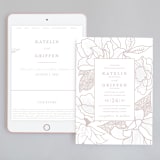 "Botanical Garden" - Wedding Website in Cement by Kaydi Bishop - Match Your Stationery