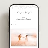 "my dearest" - Wedding Website in Soft Black by Qing Ji - Mobile Layout