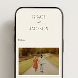 "Commonwealth" - Wedding Website in Ecru by That Girl Press - Mobile Layout