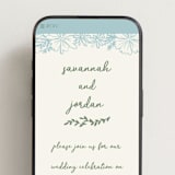 "Bloom" - Wedding Website in Waterfall by Kelly Watkins - Mobile Layout