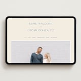"Brooklyn" - Wedding Website in Cerulean by Ellen Schlegelmilch - Desktop Design