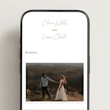 "Full Photo" - Wedding Website in Chiffon by Orasie - Mobile Layout