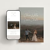 "Full Photo" - Wedding Website in Chiffon by Orasie - Match Your Stationery