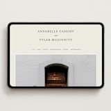 "Cedar creek" - Wedding Website in Ivory by Stacey Meacham - Desktop Design