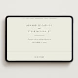 "Cedar creek" - Wedding Website in Ivory by Stacey Meacham - Desktop Design