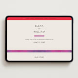 "At Dusk" - Wedding Website in Sunset by Sumak Studio - Desktop Design