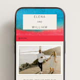 "At Dusk" - Wedding Website in Sunset by Sumak Studio - Mobile Layout