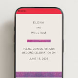 "At Dusk" - Wedding Website in Sunset by Sumak Studio - Mobile Layout