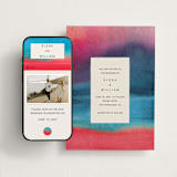 "At Dusk" - Wedding Website in Sunset by Sumak Studio - Match Your Stationery