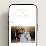 "Luxe script" - Wedding Website in Pearl by Hooray Creative - Mobile Layout