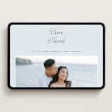 "Modernne" - Wedding Website in Powder by Carolyn MacLaren - Desktop Design