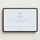 "Modernne" - Wedding Website in Powder by Carolyn MacLaren - Desktop Design