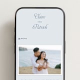 "Modernne" - Wedding Website in Powder by Carolyn MacLaren - Mobile Layout