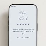 "Modernne" - Wedding Website in Powder by Carolyn MacLaren - Mobile Layout