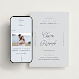 "Modernne" - Wedding Website in Powder by Carolyn MacLaren - Match Your Stationery