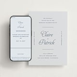 "Modernne" - Wedding Website in Powder by Carolyn MacLaren - Match Your Stationery