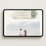 "Hillside" - Wedding Website in Moss by Hannah Williams - Desktop Design