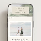 "Hillside" - Wedding Website in Moss by Hannah Williams - Mobile Layout