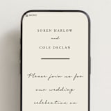 "Simply" - Wedding Website in Linen by Brianne Larsen - Mobile Layout