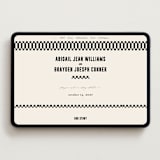 "Spin" - Wedding Website in Cream by Pixel and Hank - Desktop Design