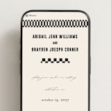 "Spin" - Wedding Website in Cream by Pixel and Hank - Mobile Layout