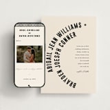 "Spin" - Wedding Website in Cream by Pixel and Hank - Match Your Stationery
