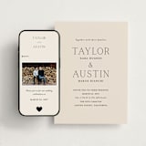"In Love" - Wedding Website in Linen by Vanessa Doyle - Match Your Stationery