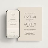 "In Love" - Wedding Website in Linen by Vanessa Doyle - Match Your Stationery
