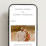 "Colorfield" - Wedding Website in Buttercup by Snow and Ivy - Mobile Layout