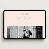 "Wonderful Tonight" - Wedding Website in Blush Garden by Design Lotus - Desktop Design