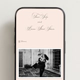 "Wonderful Tonight" - Wedding Website in Blush Garden by Design Lotus - Mobile Layout