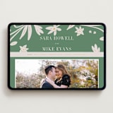 "Friendly Flowers" - Wedding Website in Emerald by Ani Somi - Desktop Design