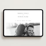 "Classic Chic" - Wedding Website in Pearl by Shirley Lin Schneider - Desktop Design