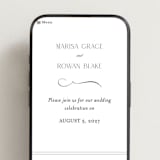 "Classic Chic" - Wedding Website in Pearl by Shirley Lin Schneider - Mobile Layout