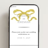 "Antique Ribbon" - Wedding Website in Citrine by Olivia Kanaley Inman - Mobile Layout