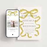"Antique Ribbon" - Wedding Website in Citrine by Olivia Kanaley Inman - Match Your Stationery