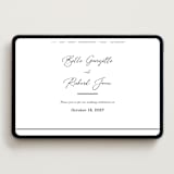 "Belle Romance" - Wedding Website in Onyx by Katherine Moynagh - Desktop Design