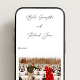 "Belle Romance" - Wedding Website in Onyx by Katherine Moynagh - Mobile Layout