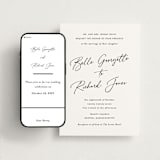 "Belle Romance" - Wedding Website in Onyx by Katherine Moynagh - Match Your Stationery