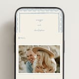 "Florence" - Wedding Website in Sky by Kelly Watkins - Mobile Layout