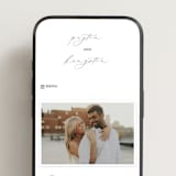 "Join Together" - Wedding Website in Inked by Design Lotus - Mobile Layout