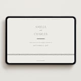 "Modernique" - Wedding Website in Stone by Ashlee Townsend - Desktop Design