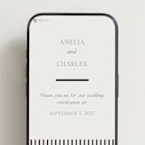 "Modernique" - Wedding Website in Stone by Ashlee Townsend - Mobile Layout