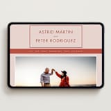 "Jot" - Wedding Website in Peach Cream by Snow and Ivy - Desktop Design