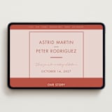 "Jot" - Wedding Website in Peach Cream by Snow and Ivy - Desktop Design