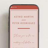 "Jot" - Wedding Website in Peach Cream by Snow and Ivy - Mobile Layout