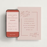 "Jot" - Wedding Website in Peach Cream by Snow and Ivy - Match Your Stationery