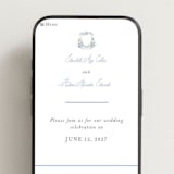 "Sweethearts" - Wedding Website in Periwinkle by Design Lotus - Mobile Layout