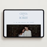 "Riviera" - Wedding Website in Ocean by Kelly Schmidt - Desktop Design