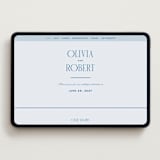 "Riviera" - Wedding Website in Ocean by Kelly Schmidt - Desktop Design